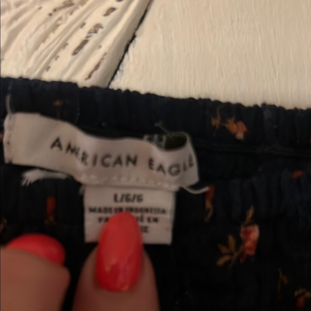 Floral Navy Skirt - Picture 3 of 5
